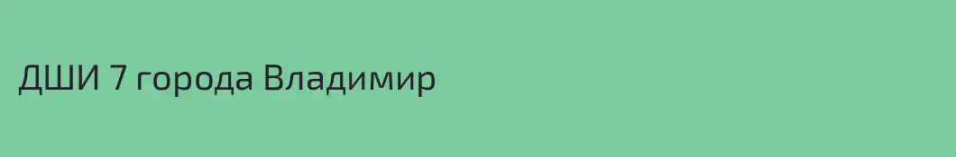 ДШИ 7 города Владимир